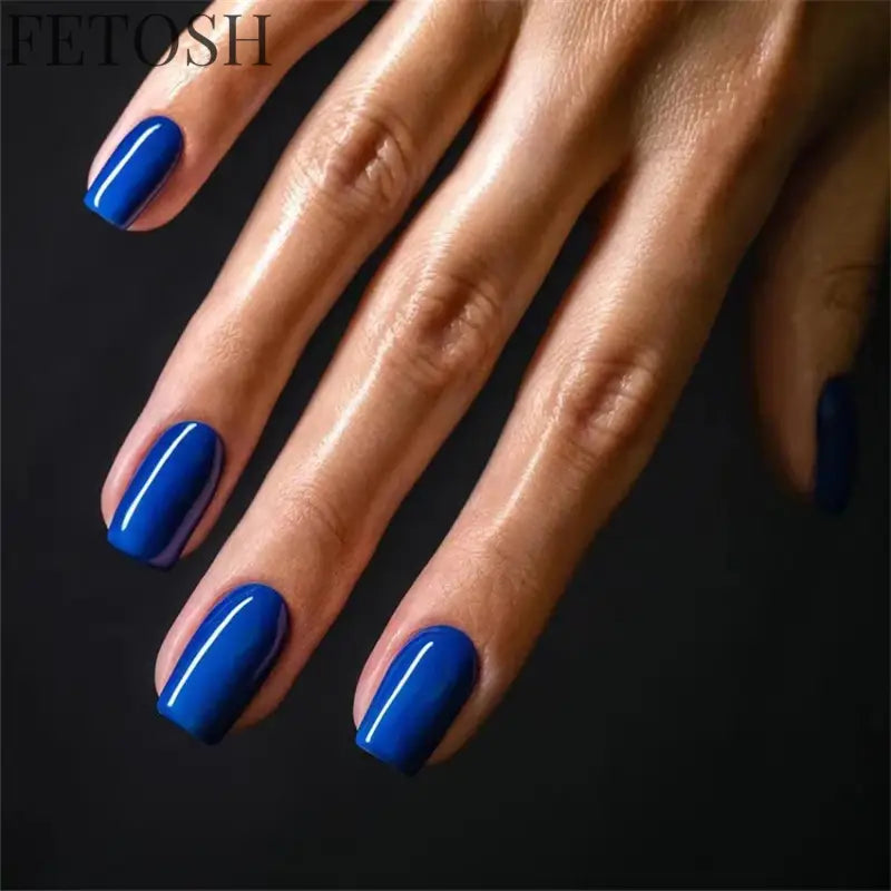 24Ps/Lot Artificial Acrylic Short Fake Nails Solid Color Simple Korean Full Press on Nail Tips Removable Wearing False