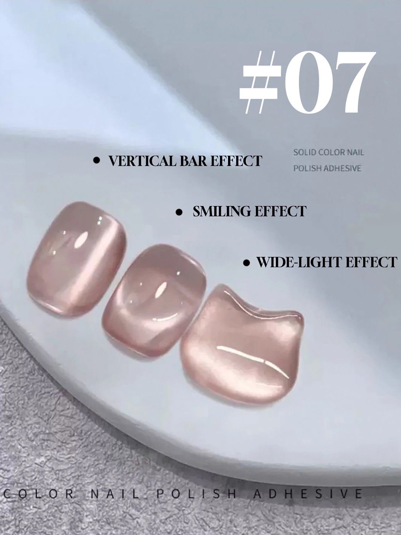 Japanese Style Sparkling White Gel Nail Polish